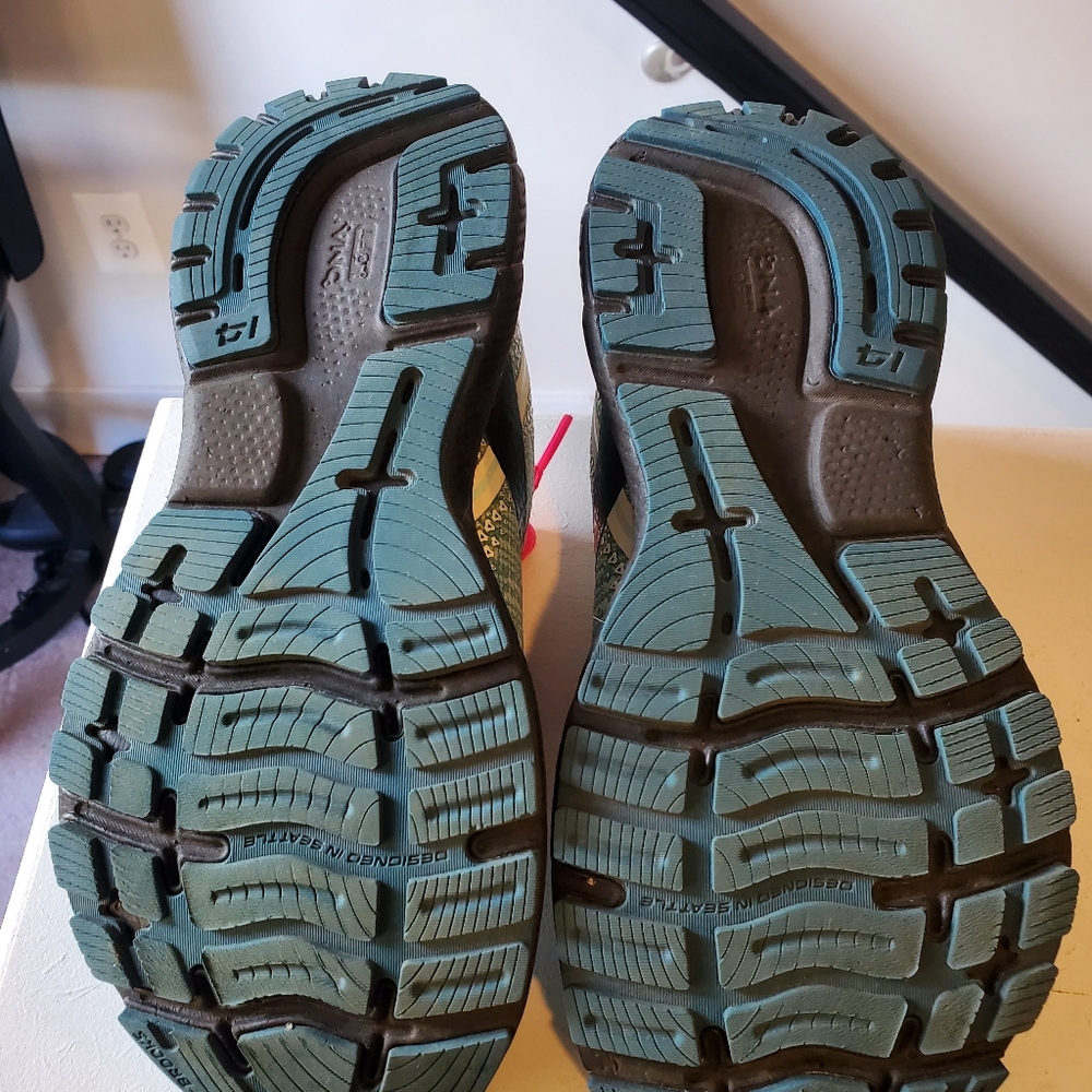 Brooks Ghost 14 Women’s Size 8 Running Shoes Teal Pink Cushioned Athletic Sneake - Picture 6 of 6